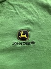 John Deere Green Short Sleeve Crewneck T-shirt L Embroidered Logo Slogan
