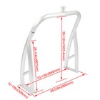 New For Pontoon Boats Silver Ski Tow Bar Universal Ski Tow Pylon W hardware