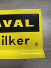 Vintage De Laval Combine Milker Sign Flanged Metal Sign 12x6     Milk  Dairy Farm