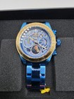 Invicta Speedway Exoprix 51032 Blue Gold Chronograph Watch 39 5mm New