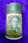 Vtg Empty Edison Record Box W lid  Box Only  No Cylinder     Gold Moulded Lined