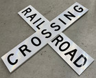 Nos New Unused Railroad Crossing Crossbuck Sign R15-1 48x9  Reflective Aluminum