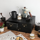 Wooden Storage Box Apothecary Drawers Vintage Wooden Box Wood Desktop Organizer 