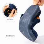 Mens Memory Foam Moccasin Slippers Non Slip Indoor Outdoor House Shoes