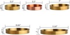 Round Brass Tray small Gold Decorative Tray Metal Storage Organizer Tray For Mod