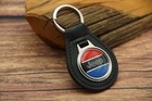   Rare Vintage Amc Jeep Truck 4x4 Car Leather Key Chain Ring Fob American Motors