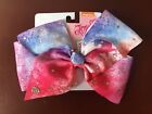 Nwt New Jojo Siwa Rhinestone Unicorn Hair Bow Clip Pink Purple Splatter Justice