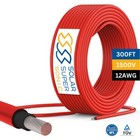 1500v Pv Wire - Tuv Certified Solar Cable - 8 10 12 Awg - Black red - 100 300 Ft
