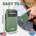 Xhdata D220 Portable Am Fm Sw Shortwave Receiver Pocket Radio  2 Aa Battery O