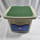Step 2 Lego Duplo Table Blue Green Building Block Table With Storage Underneath