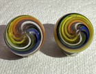 2 Contemporary Art Glass Marbles 1 27  Unsigned