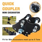 Quick Change Hitch Mini Excavator Attachment Quick Hitch For 1-3 Ton Digger
