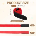 10pcs Reusable Cinch Straps 0 8 x12  Hook And Loop Cable Securing Straps Red