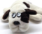 Vintage 1985 Tonka Pound Puppies Plush White With Brown Spots 7 