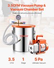 5 Gallon Vacuum Chamber 3 5cfm Single Stage Pump Degassing Chamber Kit