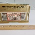 Vintage 1948 Calendar Dunlop Maas Service Gas Station West Allis Wis Milwaukee