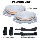 2 Wheel Durable Car Truck Front End Wheel Alignment Tool Alignment Turn Plates