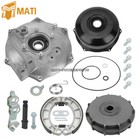 Rear Brake Drum Hub Plate Cover Shoes Kit For Honda Foreman 500 520 Rancher 420