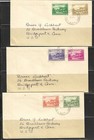 Norfolk Isl Stamps  1-12  --  7  First Day Covers  --  1937