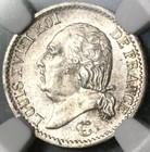 1823-w Ngc Ms 61 France 1 4 Franc Louis Xviii Silver Coin Rare 16k  20012304c 