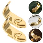 Golden Brass Saxophone Thumb Rest Ergonomic Thumb Hook For Alto And Tenor Sax