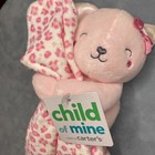 Child Of Mine Carters Mommy s Cutie Pink Leopard Kitty Security Blanket Rattle