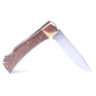 Vtg Nos Rare German Carl Schlieper Wood Lockback Hunting Folding Pocket Knife