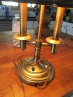 Vintage Brass Bouillotte Candlestick Table Lamp Light W  Diffuser Leviton