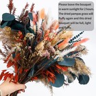 60pcs Natural Dried Pampas Grass Bouquet Natural Dried Flower Bouquet Bunny