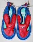Nwot Speedo Little Kids Royal Blue Red Y Tab Water Swim Shoes Sz 5-6 11-12