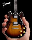 Es-335 Vintage Sunburst Guitar Replica - 1 4 Scale Model Mini Guitar