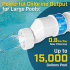 Xtremepowerus Salt Cell Plate Chlorination In-ground Pool Up To 15 000 Gallons