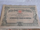 Vintage Share Certificate Stocks Bonds Action Nevada Goldfield Reduction Co 1910