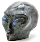 Xl Gorgeous Korea Garnet Crystal Alien Head W Labradorite Gemstone Eyes Fossil
