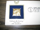 1998 19th Amendment Womens Right To Vote Gold Golden Replica Stamp Cover