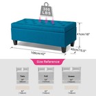 Redlife Ottoman Storage Bench End Of Bed Chest For Living Room Bedroom Entryway