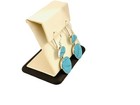 Sterling Silver Blue Turquoise Dangling Statement Earrings