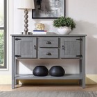 48 Inch Sideboard Storage Dining Buffet Cabinet Console Table With Shelf drawers