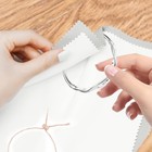 4pcs Silver Polishing Cloths Double-sided Jewelry Cleaner For Sterling Silver Us