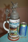 Antique Regimental Military Cavalry German Beer Stein  Regensburg  Dated 1910