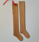 Lot 3 Antique Wood Sock Stretchers Childs And Large Adult