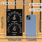 Premium Aluminum Sauna Thermomete- 100  Anodized Aluminum  2 In 1 Indoor Saun   