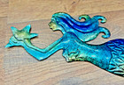 Mermaid Metal Wall Decor 19 5  X 8 
