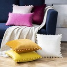 Pom Poms Plush Velvet Cushion Cover Pillow Case Home Decor 16  18  20  22  24 