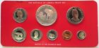 1978 Silver Liberia Coinage 8 Coin Proof Set Original Packaging -franklin Mint
