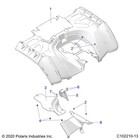 Polaris Rear Cab Heat Shield  For Atv Models  Genuine Oem - 5263209