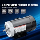 2hp Electric Motor 3450rpm Ac230v 460v 56c Frame 3-phase 5 8  Keyed Shaft
