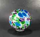 Blown Glass Art Pond Float Multicolored Confetti Orb 3  Decorative Water Ball