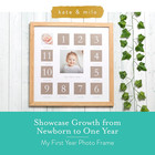 My First Year Picture Frame  Baby s First Twelve Months Photo Collage And Gender
