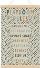 Playroom Kids Tollder Room Wall Decor  Play Room Rules Wall Decor For Kids Pl   
